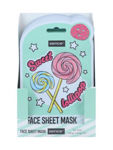 Sence Shelf Display 24pcs Printed Facial Sheet Mask 20ml Fun Variant